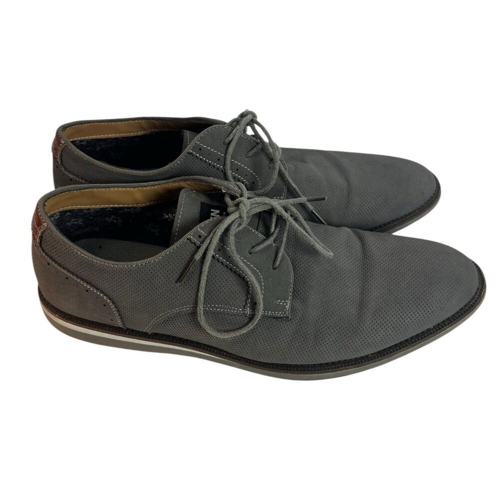 Madden Steve Madden Attern Plain Toe Derby Shoes Grey Size 13